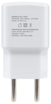 Carregador USB Intelbras EC1 FAST Branco