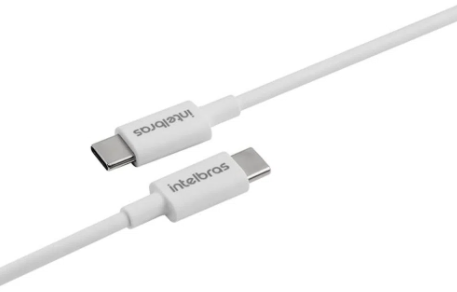 Cabo USB C - USB C Branco PVC 1,2m Intelbras EUCC 12PB