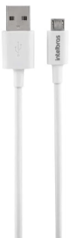 Cabo USB Micro - USB Branco PVC 1,2m Intelbras EUAB 12PB