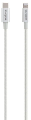 Cabo USB C - Lightning Branco nylon 1,5m Intelbras EUCL 15NB