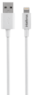 Cabo USB - Lightning Branco PVC 1,2m Intelbras EUAL 12PB