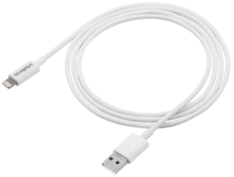 Cabo USB - Lightning Branco PVC 1,2m Intelbras EUAL 12PB