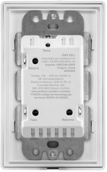 Interruptor Smart Wi-Fi 1 Tecla EWS 101 I Intelbras