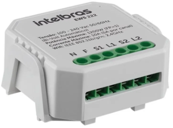 Controlador de Ambientes 2 Interruptores Smart Wi-Fi Intelbras EWS 222
