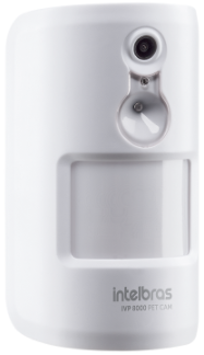 Sensor de Movimento Infravermelho Sem Fio com Câmera Intelbras IVP 8000 PET CAM