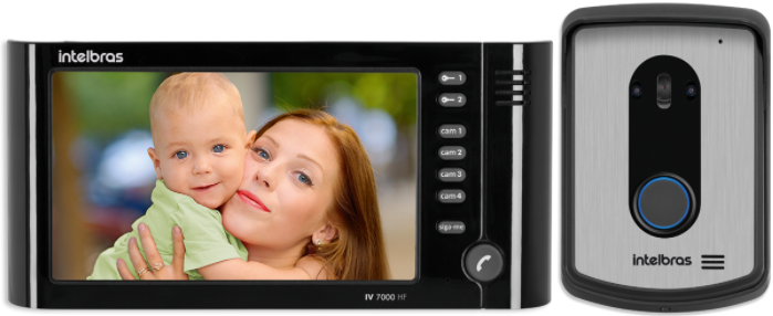 Video Porteiro Intelbras IV 7010 HF Preto