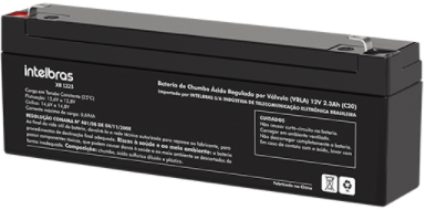 Bateria chumbo-ácido 12 V Intelbras XB 1223