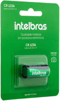 Bateria Cilíndrica de Lítio 3 V CR 123A Intelbras