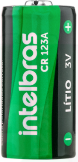 Bateria Cilíndrica de Lítio 3 V CR 123A Intelbras