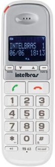 Telefone Sem Fio Intelbras TS 63 V Branco