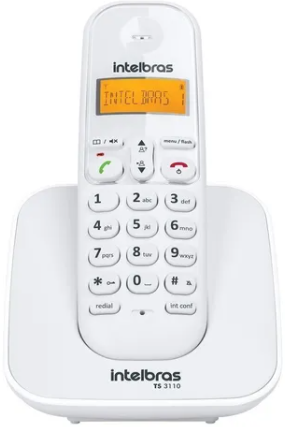 Telefone Sem Fio Intelbras TS 3110 Branco