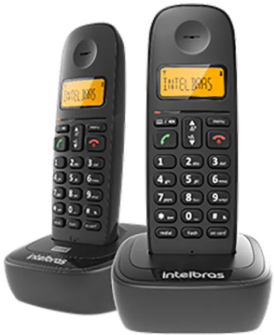 Kit Telefone Sem Fio Intelbras Base + 1 Ramal TS 2512