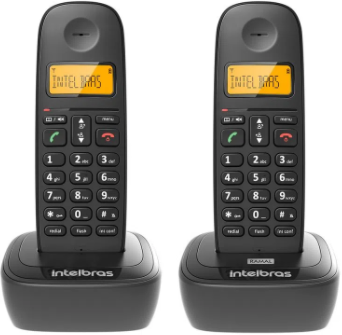 Kit Telefone Sem Fio Intelbras Base + 1 Ramal TS 2512