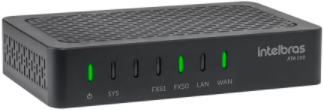 Adaptador IP para Telefones Analógicos Intelbras ATA 200