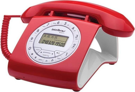 Telefone Vermelho Intelbras TC 8312