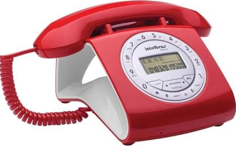 Telefone Vermelho Intelbras TC 8312