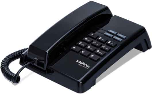 Telefone Preto Intelbras TC 50 Premium