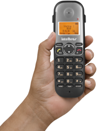 Kit Telefone Sem Fio Base + 2 Ramais TS 5123 Intelbras