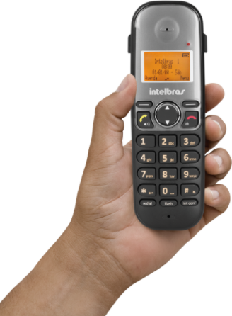 Kit Telefone Sem Fio Base + 2 Ramais TS 5122 Intelbras