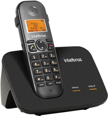 Telefone Sem Fio Entrada 2 Linhas TS 5150 Intelbras