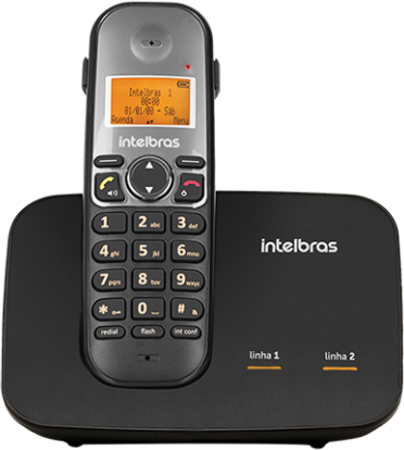 Telefone Sem Fio Entrada 2 Linhas TS 5150 Intelbras