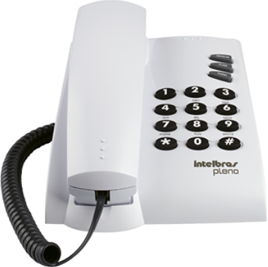 Telefone Intelbras Pleno Sem Chave Cinza