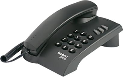 Telefone Intelbras Pleno Com Chave Preto