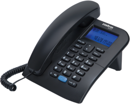 Telefone Intelbras TC 60 ID Preto