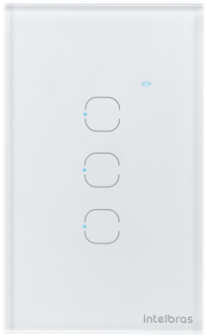 Interruptor Smart Wi-Fi Touch 3 Teclas Intelbras EWS 1003 Branco