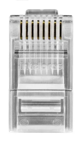 Conector RJ45 CAT6 Macho CONEX 1000 Intelbras - 50 Peças