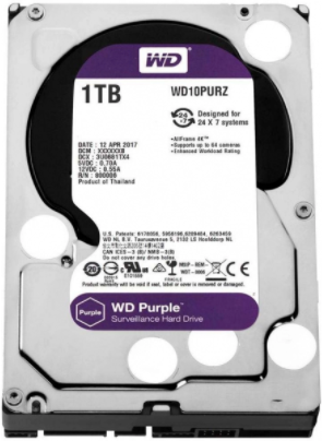 Disco Rígido CFTV HD 1 TB WD Purple