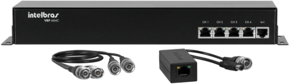 Power Balun 4 Canais Intelbras VBP A04C
