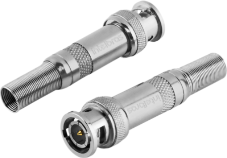 Conector BNC Mola Conex 1000 Intelbras Pacote 10 Peças
