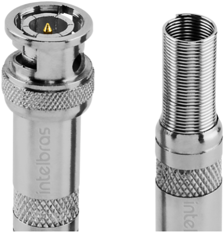 Conector BNC Mola Conex 1000 Intelbras Pacote 10 Peças