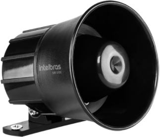 Sirene com Fio 9 a 15 VDC 105 dB SIR 1000 Intelbras