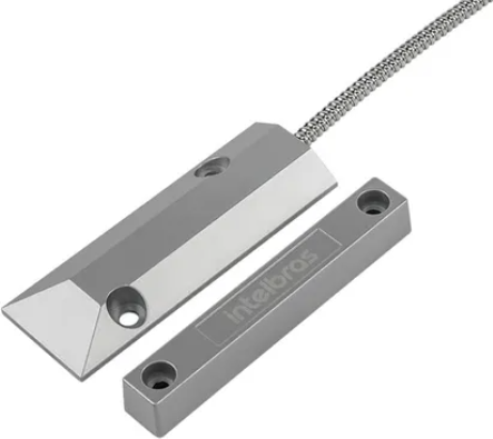 Sensor Abertura Magnético com Fio Intelbras XAS Porta Aço SP