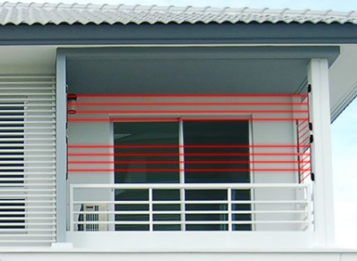 Sensor Barreira Infravermelho IVA 7100 HEXA Intelbras