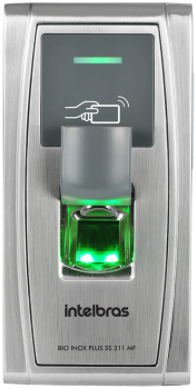 Controlador de Acesso Intelbras 13,56MHz Bio Inox Plus SS 311 MF
