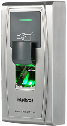 Controlador de Acesso Intelbras 13,56MHz Bio Inox Plus SS 311 MF