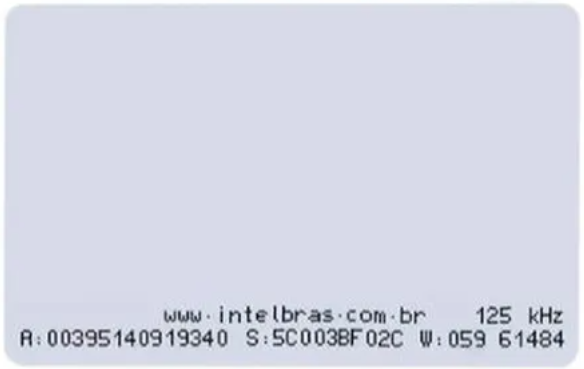 Cartão de Acionamento RFID TH 142L Intelbras