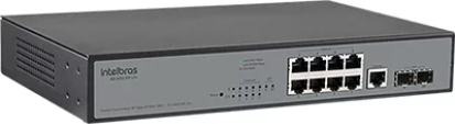 Switch Gerenciável 8 Portas Gigabit Ethernet SG 1002 MR Intelbras