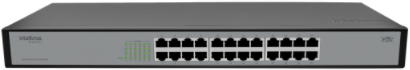 Switch 24 Portas Fast Ethernet SF 2400 QR+ Intelbras