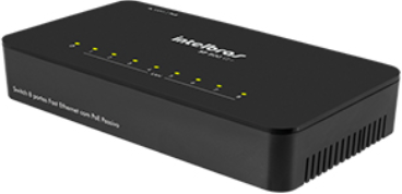 Switch 8 Portas Fast Ethernet SF 800 Q+ Intelbras