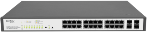 Switch Gerenciável 24 Portas PoE Gigabit Intelbras SG 2404 PoE