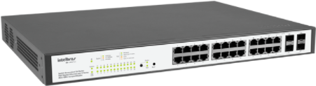 Switch Gerenciável 24 Portas PoE Gigabit Intelbras SG 2404 PoE