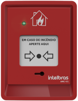 Acionador Manual Convencional sem Sirene Intelbras AMC 421