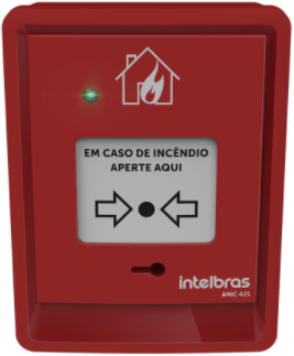Acionador Manual Convencional sem Sirene Intelbras AMC 421