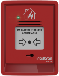 Acionador Manual Convencional com Sirene Intelbras AMC 422