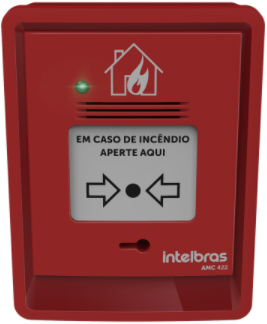 Acionador Manual Convencional com Sirene Intelbras AMC 422