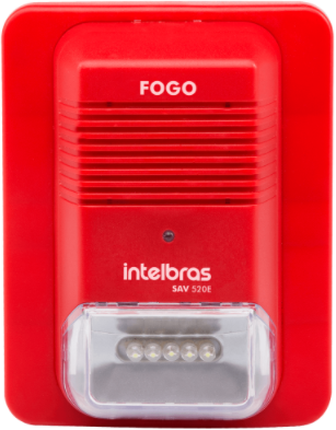 Sinalizador Audiovisual Endereçável Intelbras SAV 520E